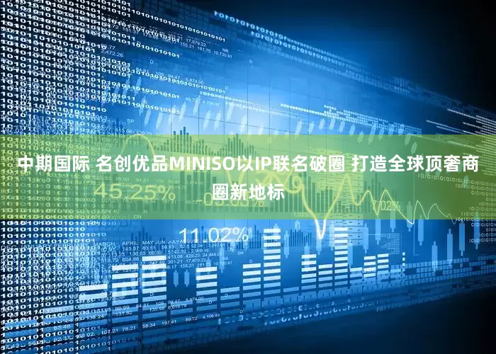 中期国际 名创优品MINISO以IP联名破圈 打造全球顶奢商圈新地标